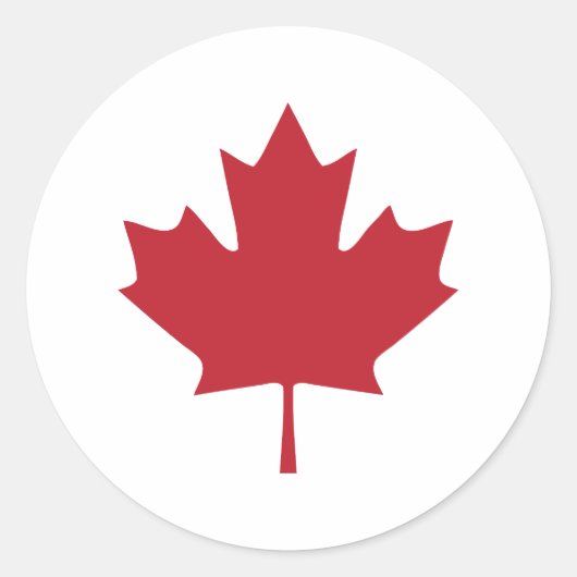 Canada Maple Leaf Sticker (Voorkant)