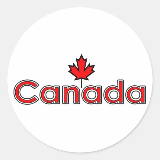 Canada Maple Leaf Stickers (Voorkant)
