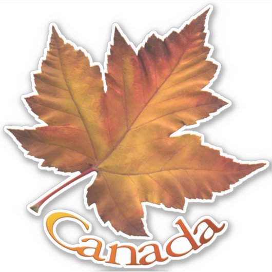 Canada Maple Leaf Stickers Canada Decale Stickers (Voorkant)