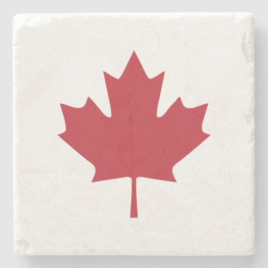 Canada Maple Leaf Stone Onderzetter (Voorkant)