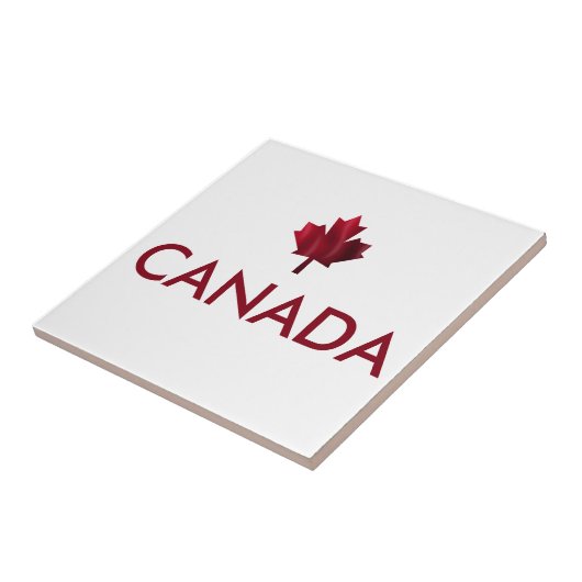 Canada Maple Leaf Tegeltje (Zijkant)
