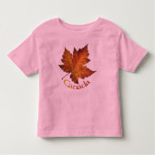 Canada Maple Leaf Toddler T-shirt Canada Souvenir (Voorkant)