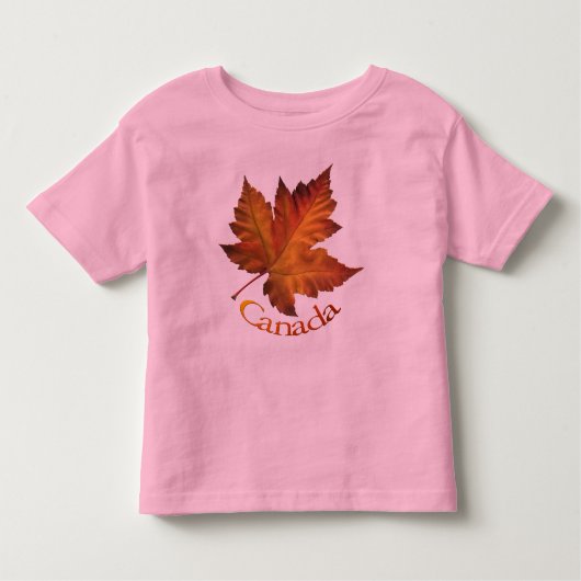 Canada Maple Leaf Toddler T-shirt Canada Souvenir (Voorkant)