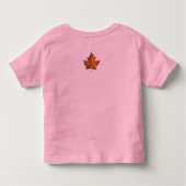 Canada Maple Leaf Toddler T-shirt Canada Souvenir (Achterkant)