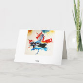  Canada Maple Leaf Travel Love Waterverf Kaart (Achterkant)