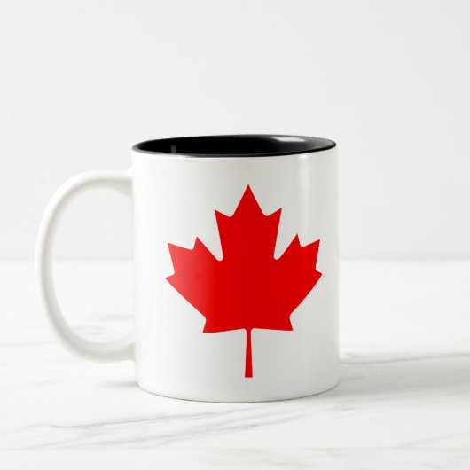 Canada - Maple Leaf Tweekleurige Koffiemok (Links)