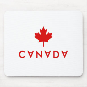 Canada Maple Leaf Upside Down Lettering Color Muismat