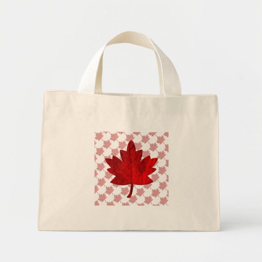 Canada-Maple Leaf van Shirley Taylor Mini Canvas t Tote Bag (Voorkant)