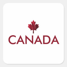 Canada Maple Leaf Vierkante Sticker