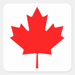 Canada Maple Leaf Vierkante Sticker