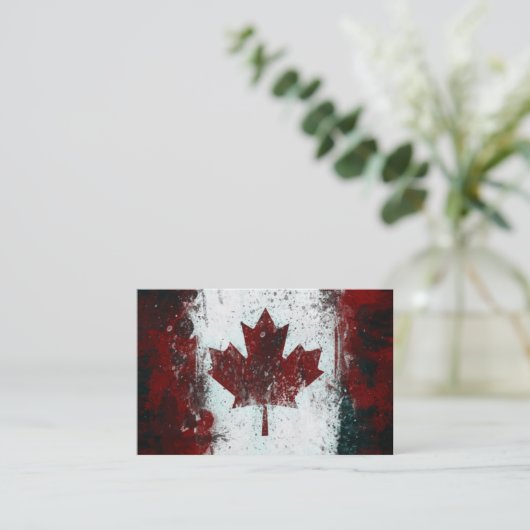 Canada  Maple Leaf Visitekaartje (Staand voorkant)