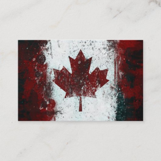 Canada  Maple Leaf Visitekaartje (Voorkant)