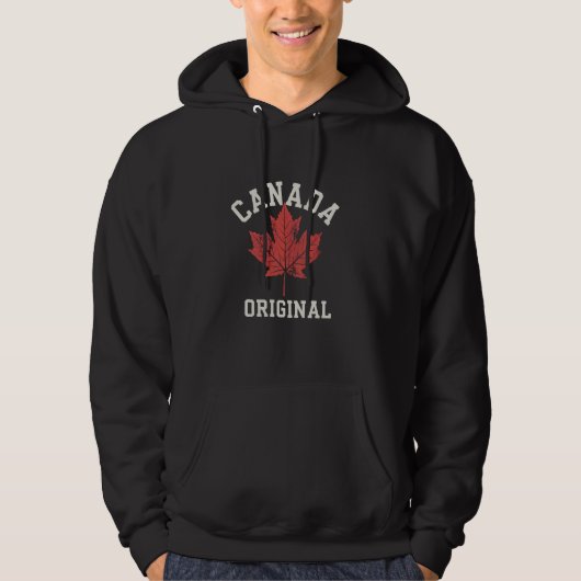 Canada Maple Leaf Vlag Canadees Hoodie (Voorkant)