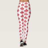 Canada Maple Leaf Vredessymbool Patriottisch vrij Leggings (Achterkant)