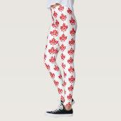 Canada Maple Leaf Vredessymbool Patriottisch vrij Leggings (Links)