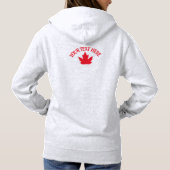 Canada Maple Leaf Women's Hoodie Hooded Shirt (Achterkant)