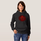 Canada Maple Leaf Women's Hoodie Hooded Shirt (Voorkant volledig)