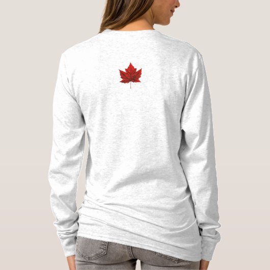Canada Maple Leaf Women's Long Meve Shirt (Achterkant)