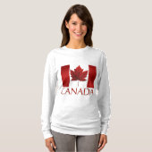 Canada Maple Leaf Women's Long Meve Shirt (Voorkant volledig)