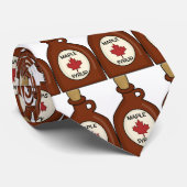 Canada Maple Syrup Fun Silky Mannen Stropdas (Opgerold)
