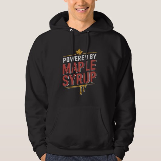 Canada Maple Tree Tapping Sugaring Aangedreven doo Hoodie (Voorkant)