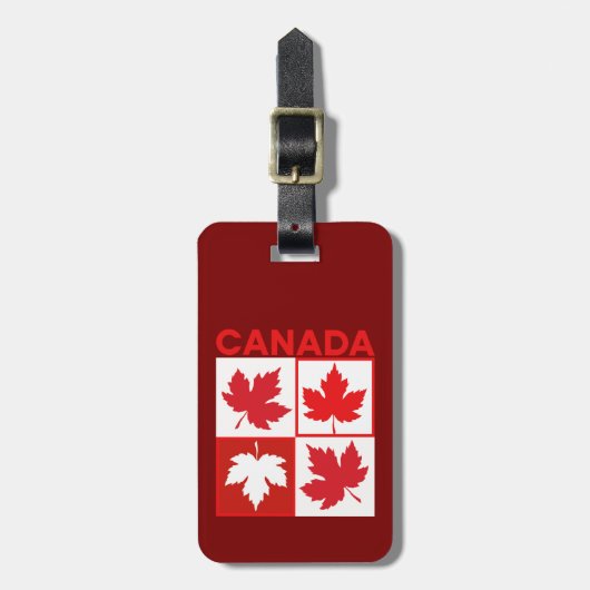 Canada Maple verlaat reis Bagagelabel (Voorkant verticaal)