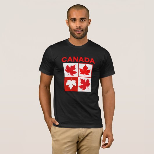 Canada Maple verlaat T-shirt (Voorkant volledig)