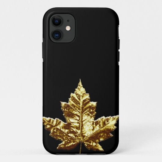 Canada Medal IPhone 5 Hoesje Gold Canada Leaf Gift (Achterkant)