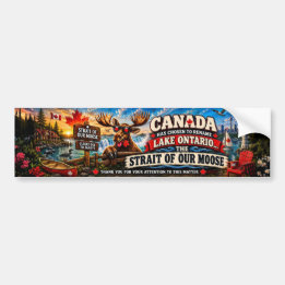 Canada Meer Ontario Is Nu De Straat Van Onze Eland Bumpersticker