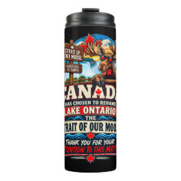 Canada Meer Ontario Is Nu De Straat Van Onze Eland Thermosbeker