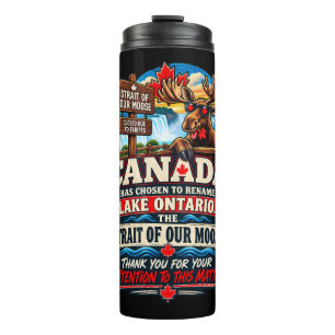 Canada Meer Ontario Is Nu De Straat Van Onze Eland Thermosbeker