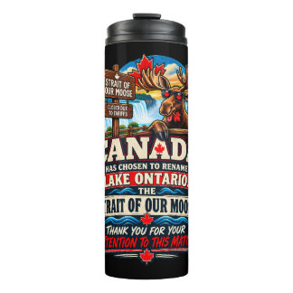Canada Meer Ontario Is Nu De Straat Van Onze Eland Thermosbeker