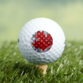 Canada met Amerikaanse vlaggen Golfballen (Insitu Shirt)