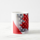 Canada met Amerikaanse vlaggen Koffiemok (Center)