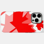 CANADA met gelaagde stijl in Canadese rode maaple Case-Mate iPhone Case (Achterkant (horizontaal))
