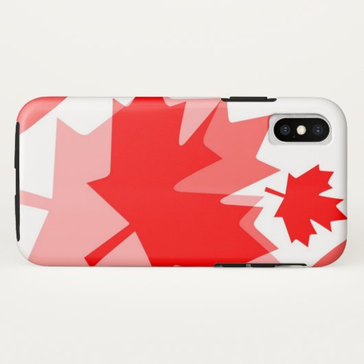 CANADA met gelaagde stijl voor Canadese maapelblad Case-Mate iPhone Case (Achterkant (horizontaal))