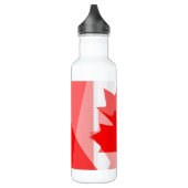 CANADA met gelaagde stijl voor Canadese maapelblad Waterfles (Links)