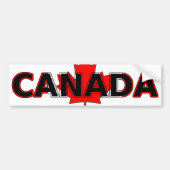 Canada met Leaf Bumpersticker (Voorkant)