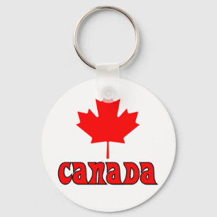 CANADA met rode espenblad Sleutelhanger