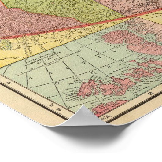 Canada met spoorwegen poster (Hoek)