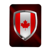 Canada Mettalic Emblem Magneet (Verticaal)