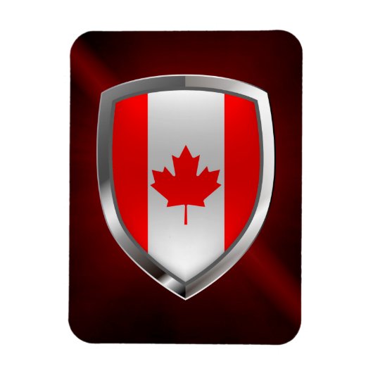 Canada Mettalic Emblem Magneet (Verticaal)