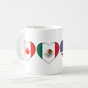 Canada Mexico USA als gastland voor het Football T Koffiemok