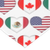 Canada Mexico USA als gastland voor het Football T Tafelkleed (Gekanteld)