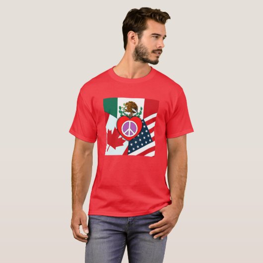 Canada-Mexico-VS Unisex T-Shirt (Voorkant volledig)