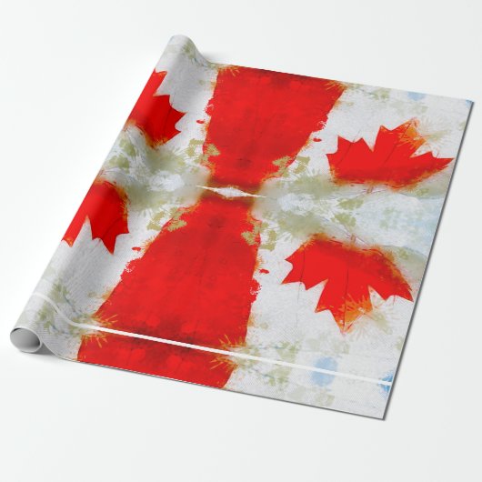 Canada Mijn Canada (Canadese vlag) Cadeaupapier (Uitgerold)