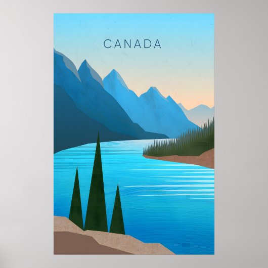 Canada Minimale Reisposter Poster (Voorkant)