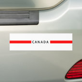 Canada minimalistische vlag bumpersticker (Op auto)