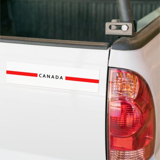 Canada minimalistische vlag bumpersticker (Op Truck)