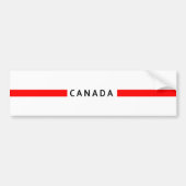 Canada minimalistische vlag bumpersticker (Voorkant)